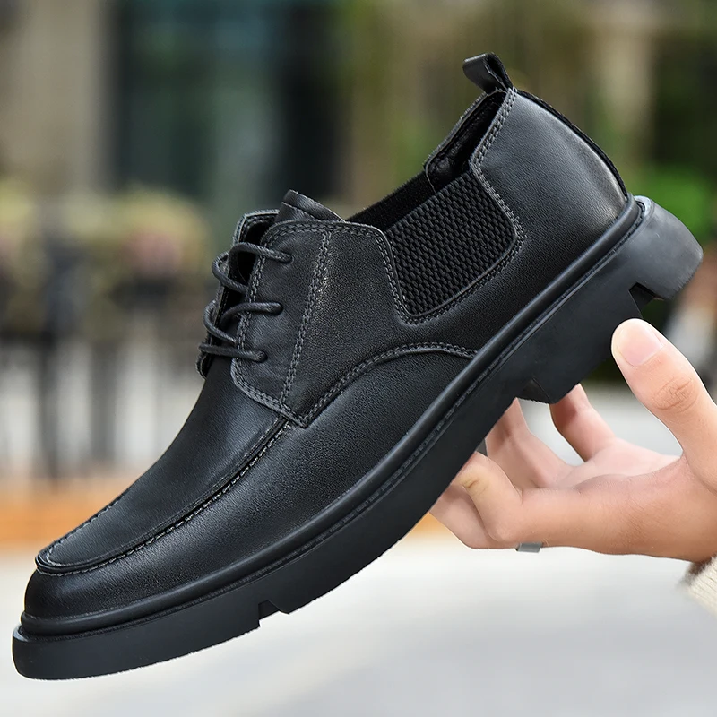 

Classic New Men's Genuine Leather Shoes Office Business Shoes Men's Casual Shoes Fashion Thick Sole Versatile Men's Formal Shoes
