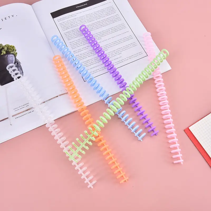 

10Pcs 30 Holes Circles Ring Loose-leaf Book Album Binder Spiral Binding Clips A4 Notebook Binding Clips Office Supplies