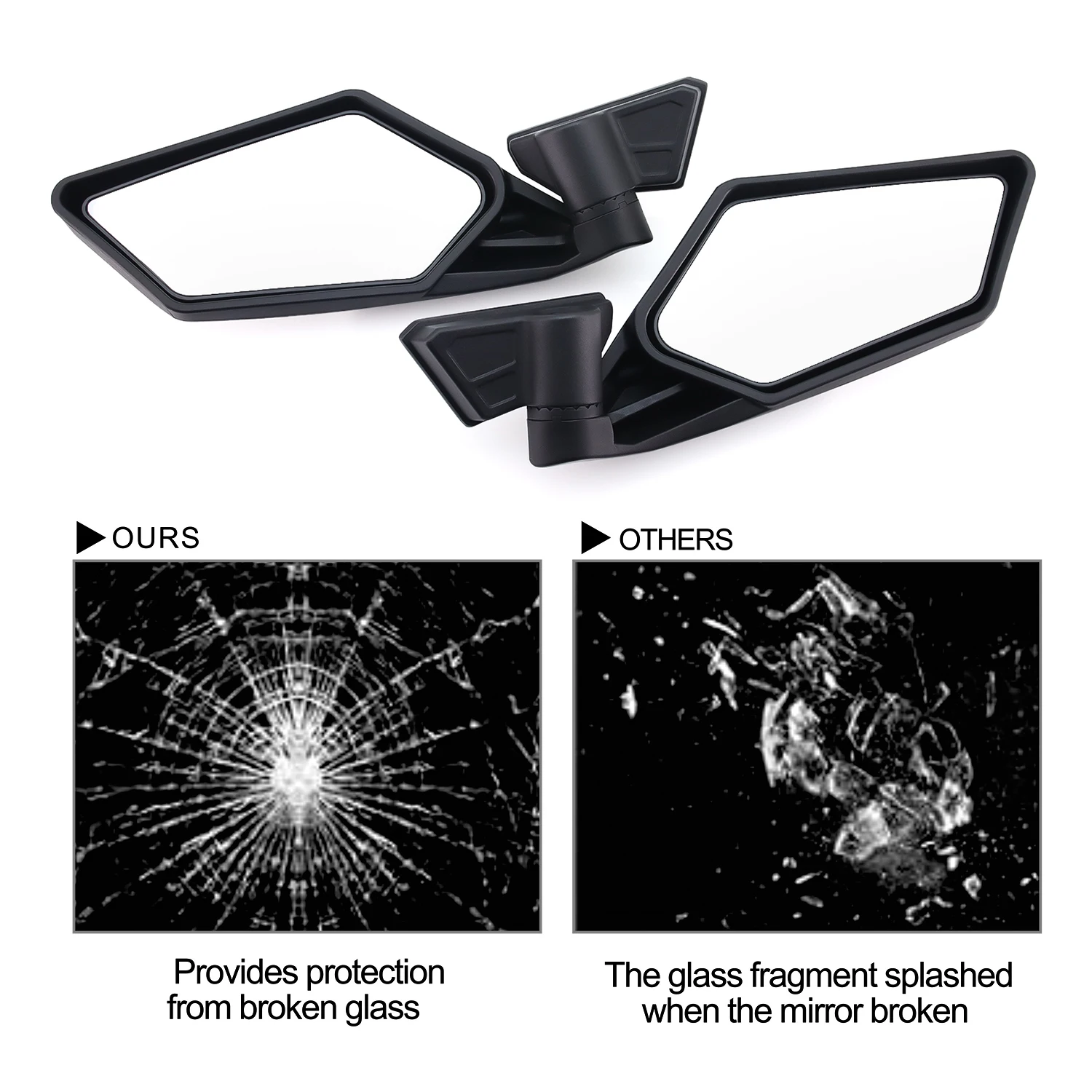 Зеркало Бокового Вида В Гоночном Стиле Для Can Am Maverick X3 XRS XDS MAX Внедорожник 2017-2023