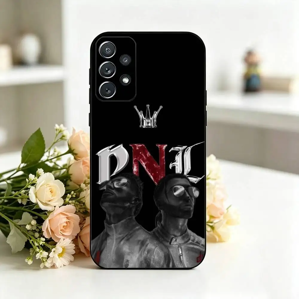Фото Чехол для телефона PNL QLF Cloud Rap-P для Samsung S25, S24, S21, S22, S23, S30, Ultra, S20, Plus, Fe, мягкий силиконовый черный чехол, подарок №4