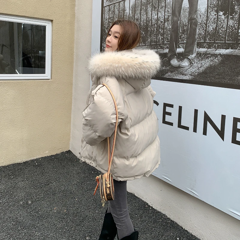 New Winter Short Cotton Jacket Women Korean Style Temperament Loose Fashion Women Parka Coat Women Clothing  Co25896