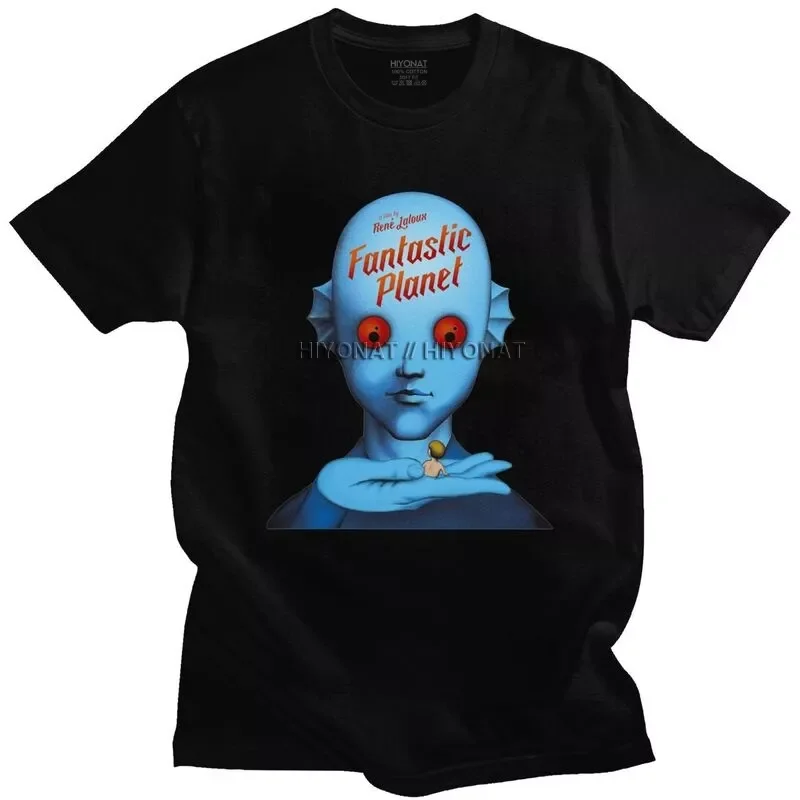 

NEW IN Fantastic Planet T Shirt Homme Cotton Tees Sci Fi Weird Movie Streetwear Alien Tshirt Short-Sleeve Graphic T-shirt Merch