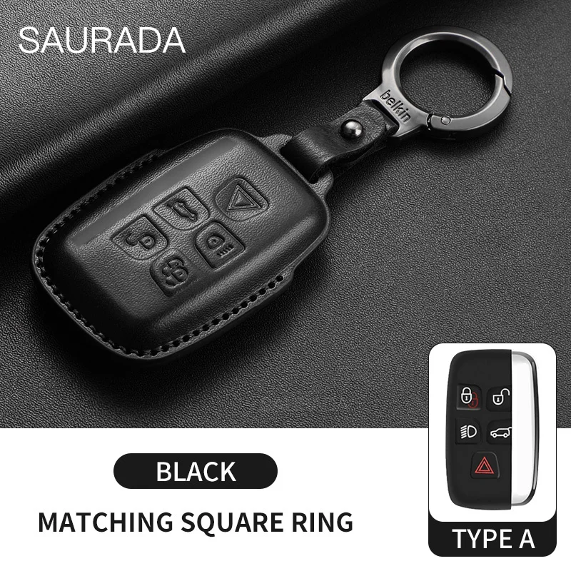 

Чехол для автомобильного ключа из натуральной кожи, полный чехол для Land Rover Range Rover Sport Velar Evoque Freelander Discovery, защитный чехол