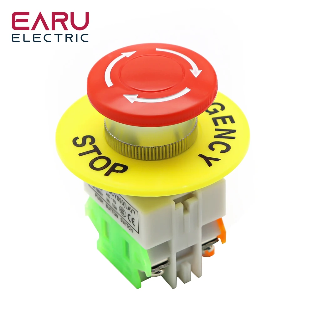 

Кнопочный переключатель аварийной остановки EARUELECTRIC красный