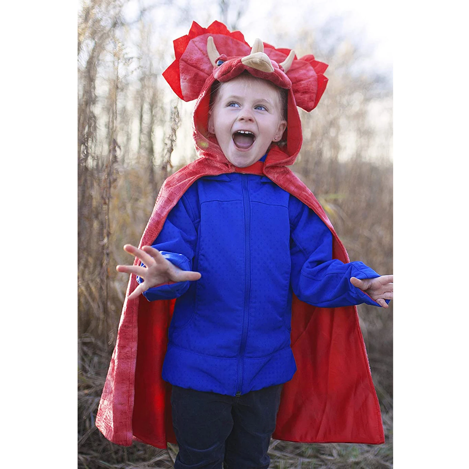 

Kids Boy Costume Cloak Props for Cosplay Tyrannosaurus Halloween Cloak Halloween Dinosaur Hooded Cloak Party Accessories