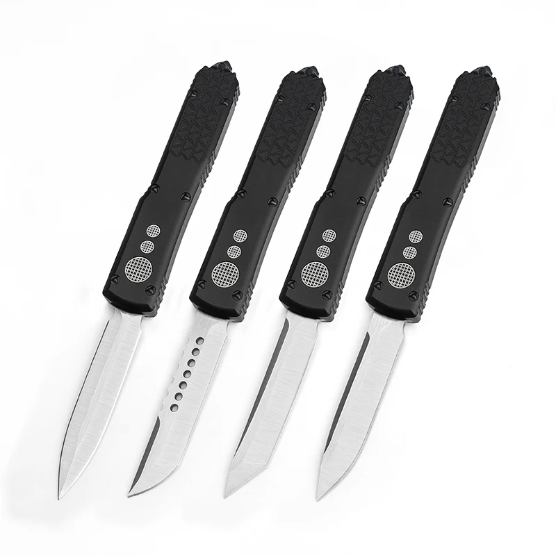 

High Quality UT Multi Functional Knife Tri-Grip Tactical Pocket EDC Custom Outdoor Survival Tool D2 Blade Aluminum Handle SUZAKU