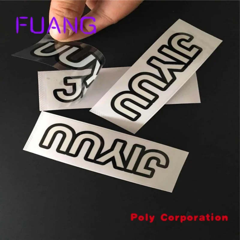 self adhesive waterpoof glossy matte transparent clear round printing logo label stickers