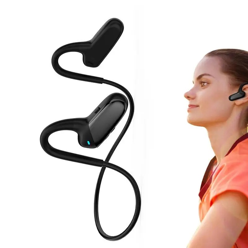 

Bone Conduction Headphones Blue Tooth 5.0 Wireless Earphones Waterproof Sports Headset With Mic For Workouts Running Driving