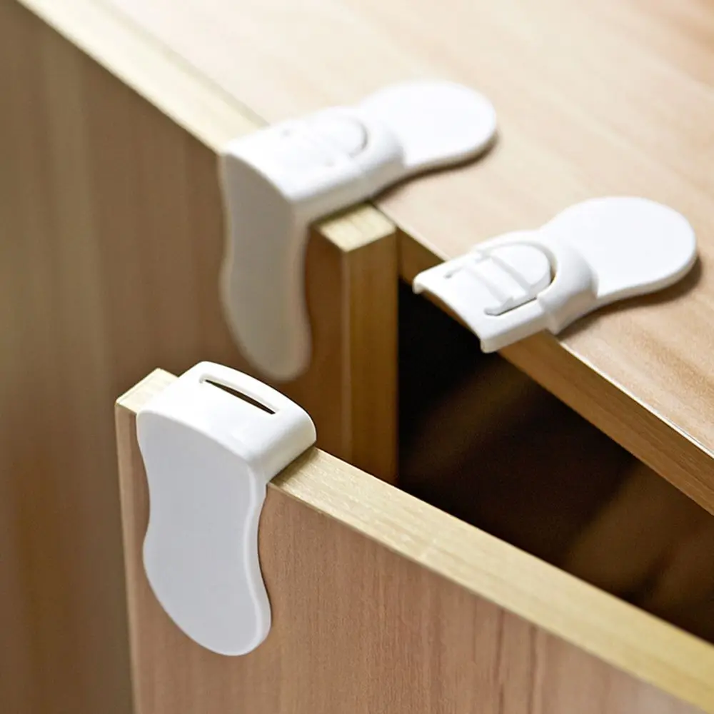 Protection Cabinet Drawer Housing Safety Drawer Lock Child Safety Lock Closing Buckle Cabinet Door Right Angle Lock