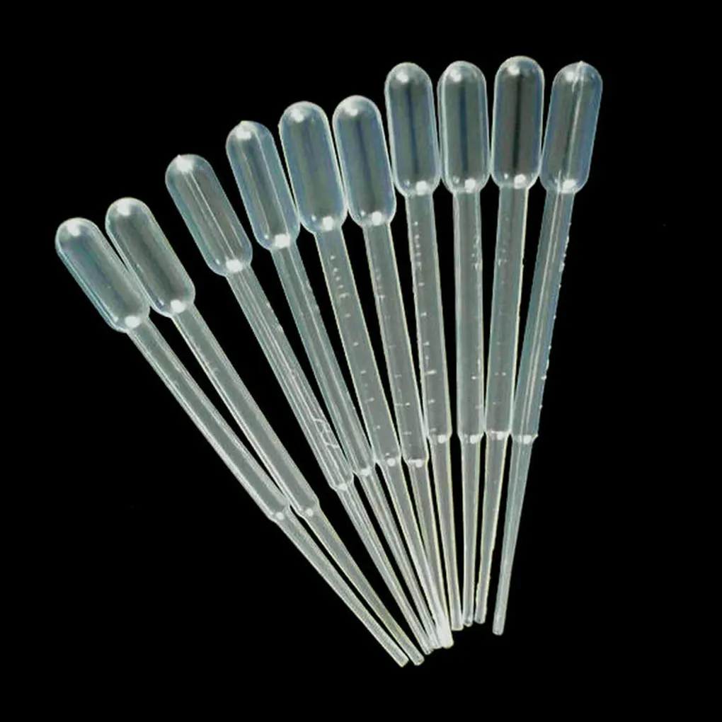 

100pcs bag Graduated Pipette Plastic PE Material High Acid Alkaline Storage Container Dropper 1 2 3 5 10ml