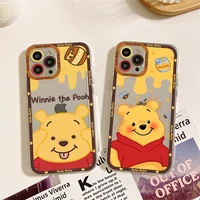 diseny winnie the pooh phone case for iphone 11 12 13 mini pro max 14 pro max case shell