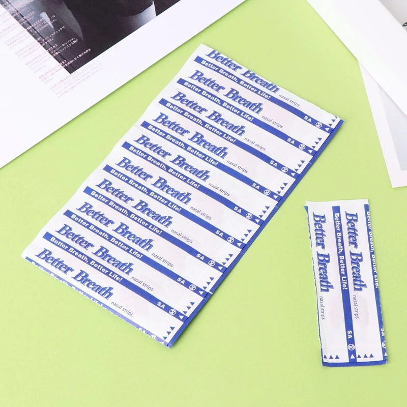 50 шт. полоски для носа лучше дышат против храпа пластырь здравоохранения Прямая