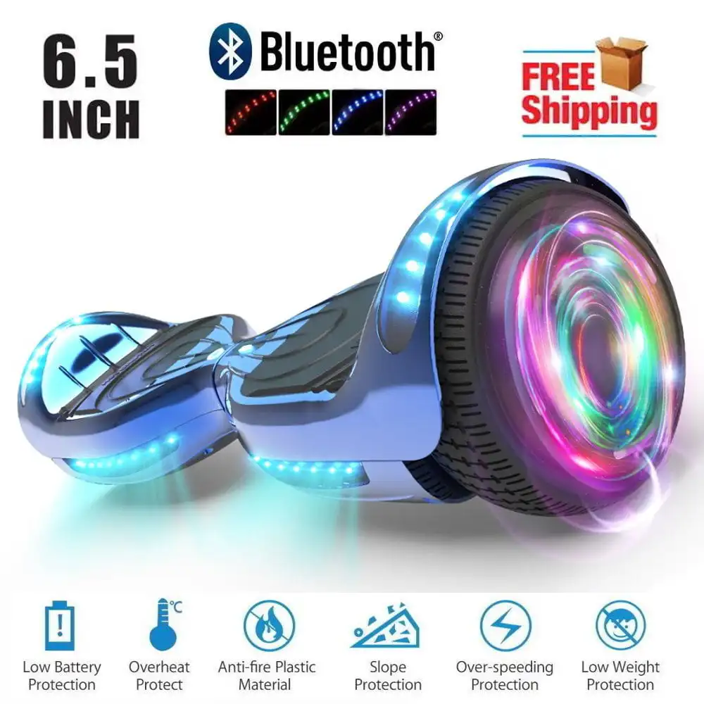 

Certified TOP LED 6.5" Hoverboard Two Wheel Self Balancing Scooter Blue