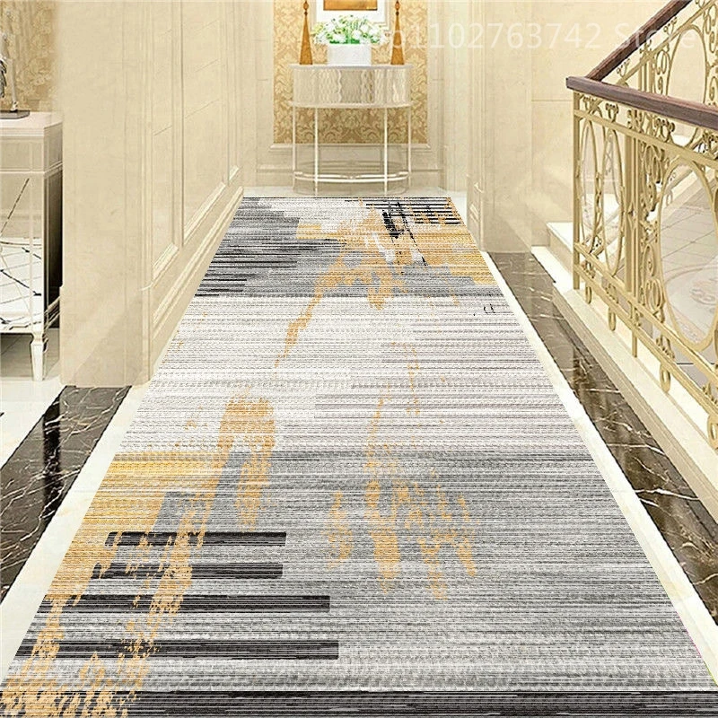 

Nordic Carpet Geometric Printing Corridor Stairs Aisle Hallway Carpet Hotel Entrance Floor Mat Porch Decoration Home Non-Slip