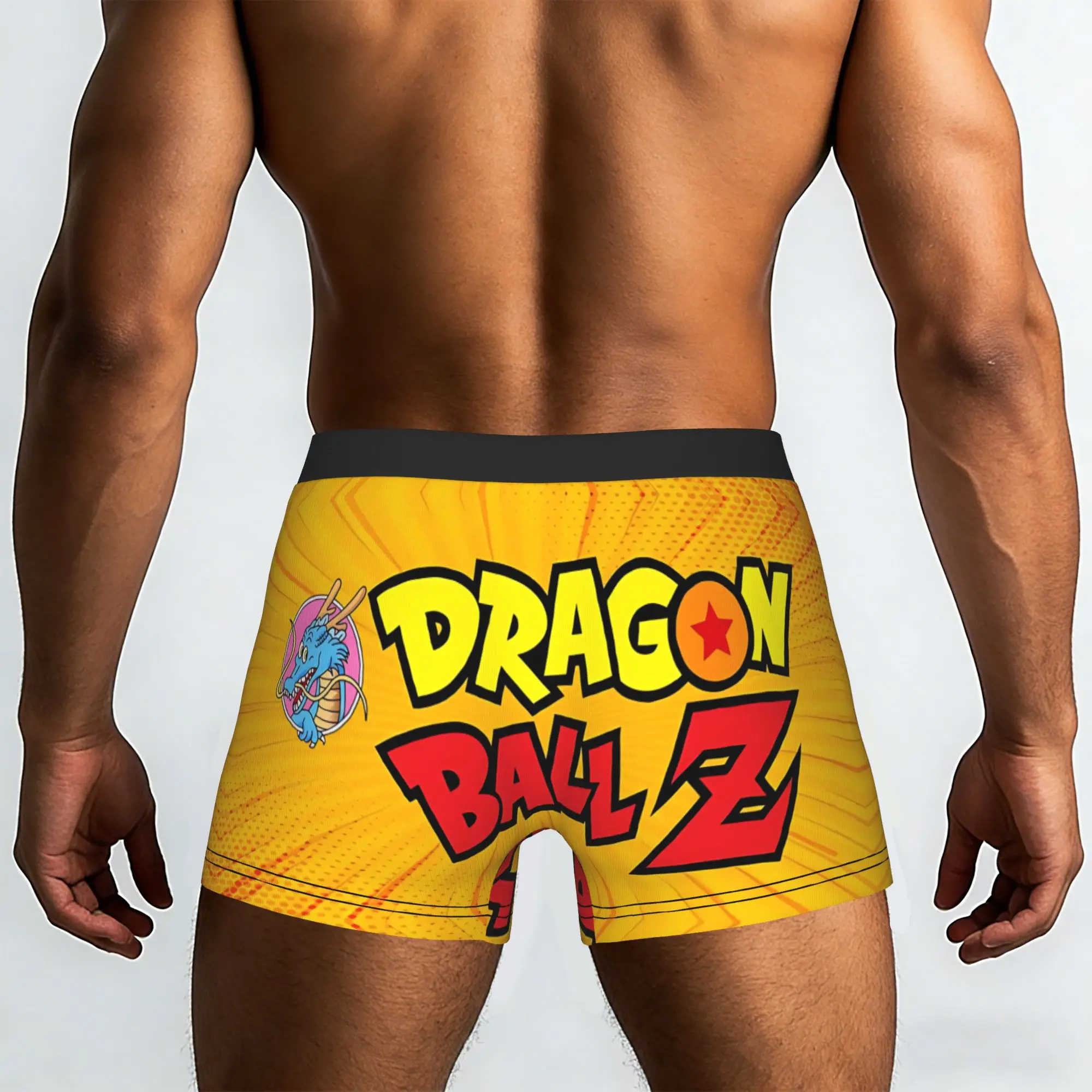 Фото Модные боксеры в стиле манги Dragon Ball, мужские трусы с принтом, шорты-боксеры, нижнее белье для мужчин №2