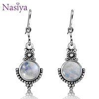 bohemian style natural moonstone drop earrings womens jewelry engagement party anniversary daily life gift