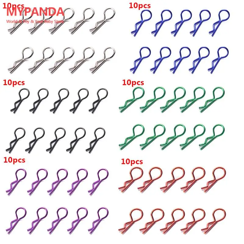 

10pcs R Pin Shell for Redcat HPI HSP 1/10 1/12 1/16 RC Car Parts Stainless Steel Body Clips