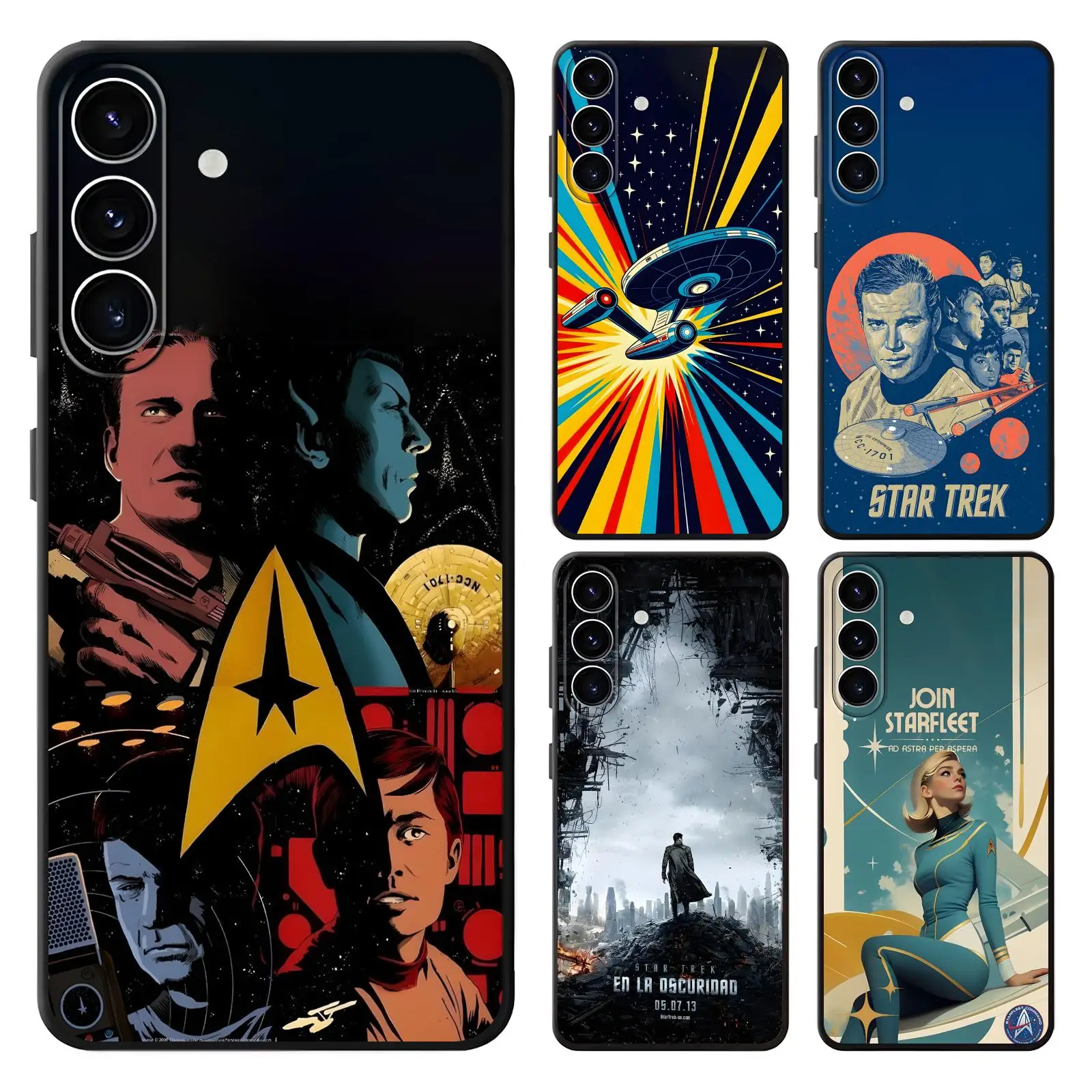 Фото Чехол для телефона S-star T-trek для Samsung A57 A56 A37 A27 A17 A36 A26 A55 A35, мягкий черный чехол с защитой от падения №1