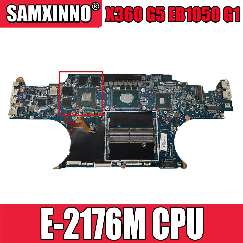 

L49202-601 L49202-001 For HP Zbook Studio X360 G5 EB1050 G1 Laptop Motherboard W/ E-2176M DA0XW1MBAI1 Mainboard 100% working