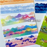cute landscaping cloud tape hot silver hand account diy decoration kawayii material hand account and paper tape whole roll