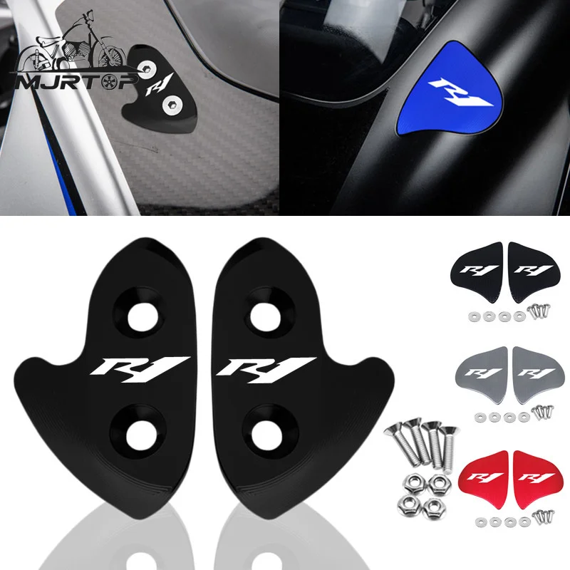 

Hot Sales Motorcycle Windscreen Mirror Cover Driven Mirror Eliminators Cap For Yamaha YZF R1 r1 2015-2017 YZF R1 R1M 2020-2021