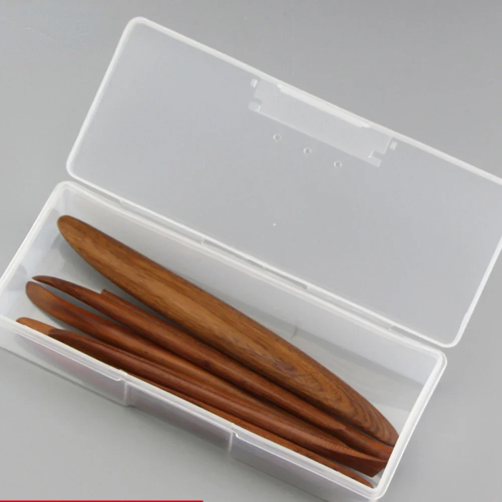 7 шт. инструменты для скульптуры из глины красного дерева с коробкой хранения