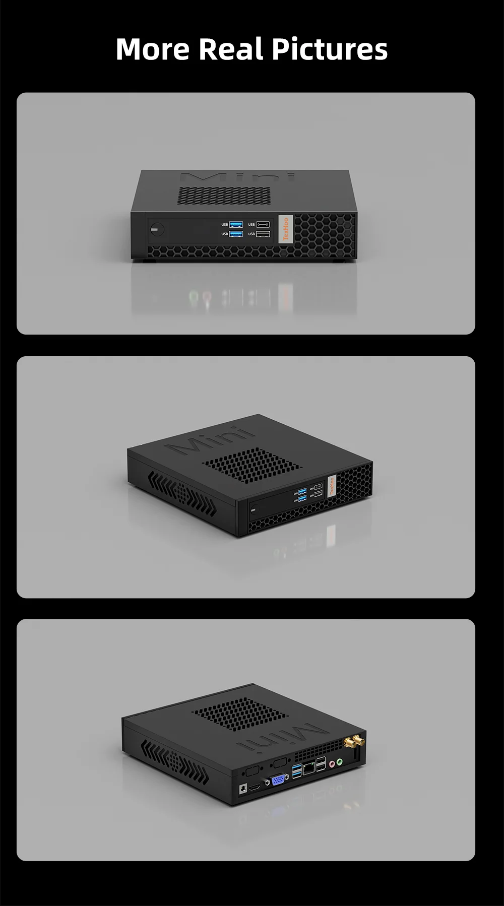 TexHoo D3 Мини-ПК Intel Core i7/i5 16 ГБ
