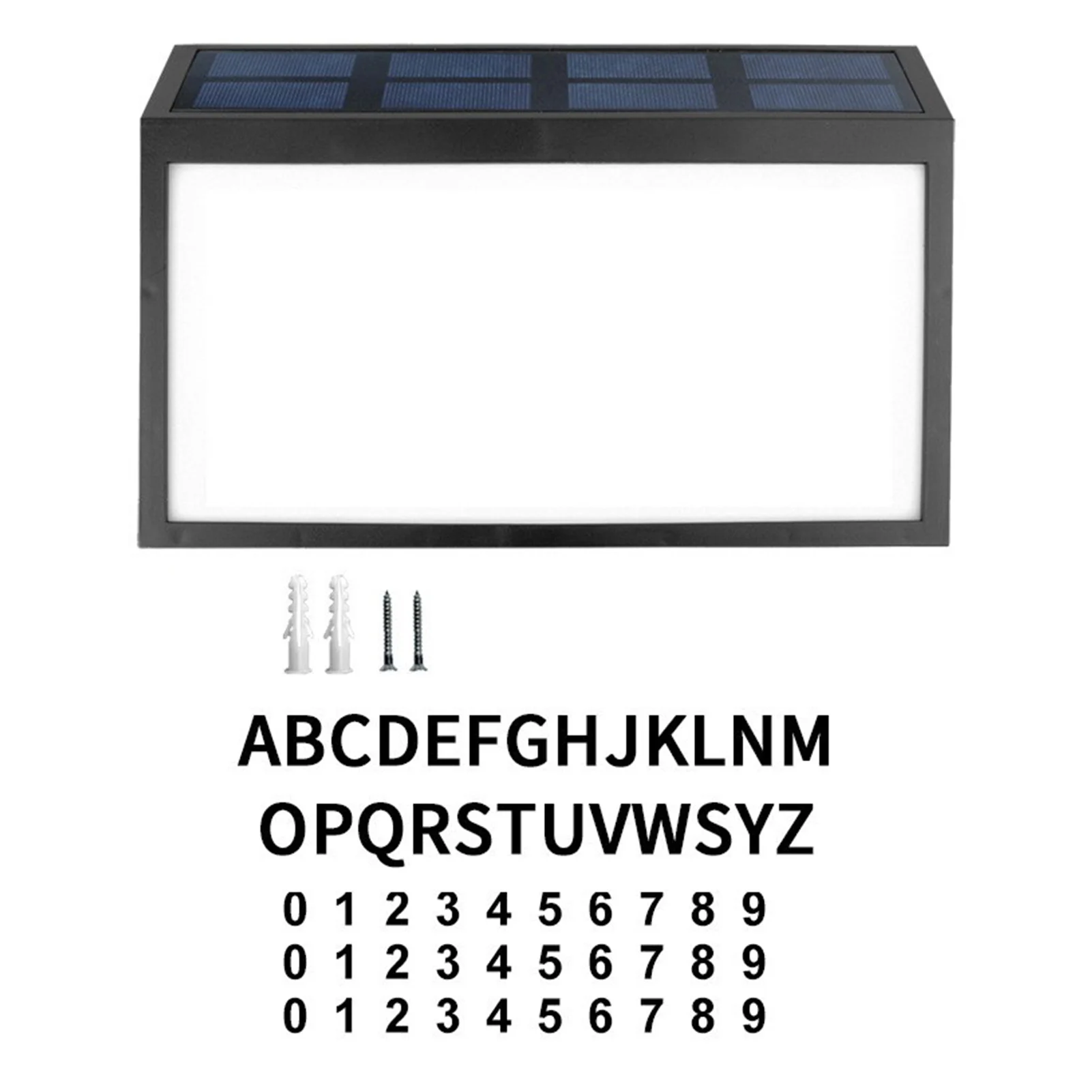 

Waterproof Yard LED Light Energy Saving Ground Stake Solar Address Sign Driveway Easy Install Wall Mounted House Number Garden