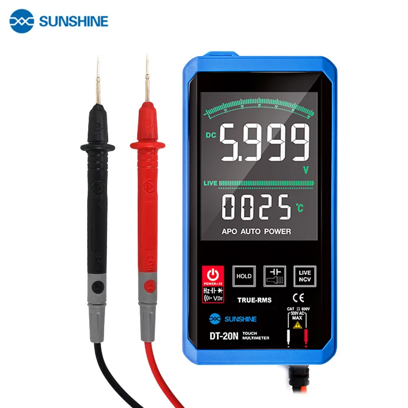 

Tool Sets For SUNSHINE DT-20N Multimeter Digital With Wire Pen Cable Touch Screen Tester Current Resistance Measuremet Tools