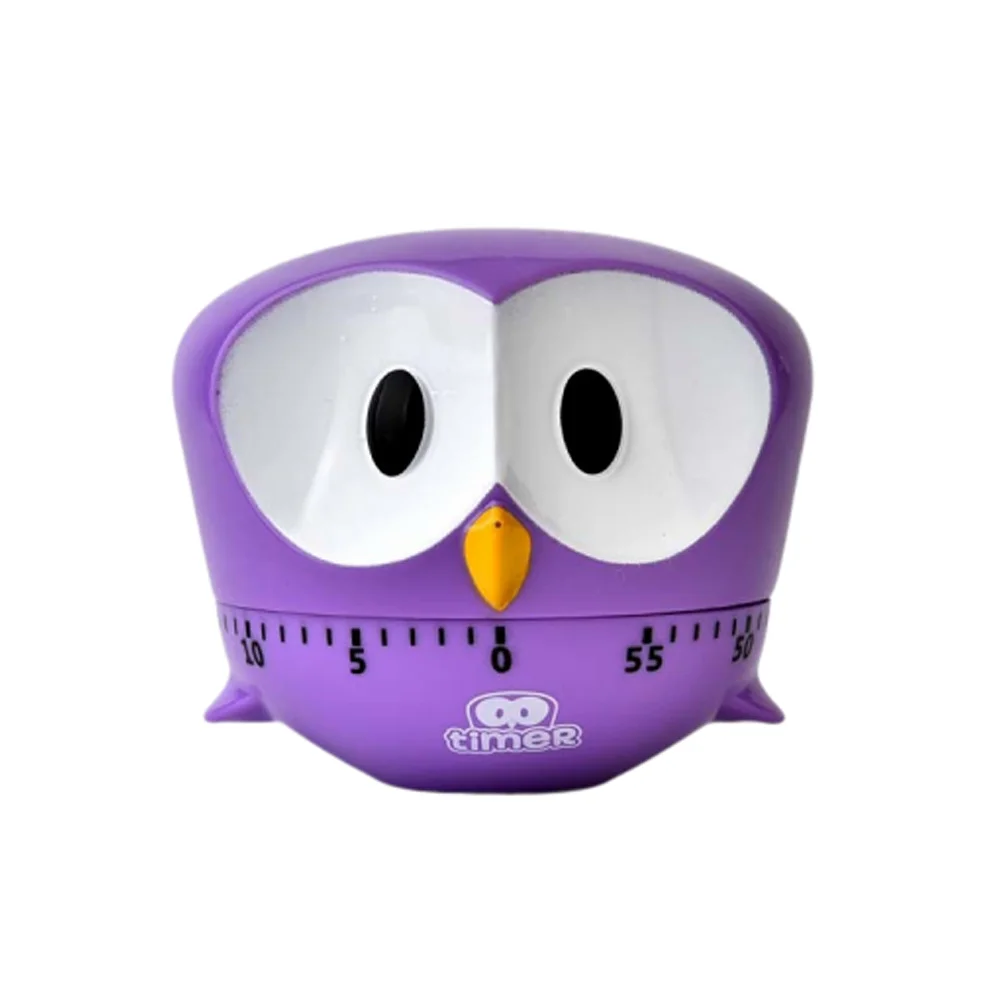 

Timer Cartoon Countdown Mechanical Minute Kitchen Owl Cute Reminder Animal Cooking Time Mini Clock Study Reading Egg