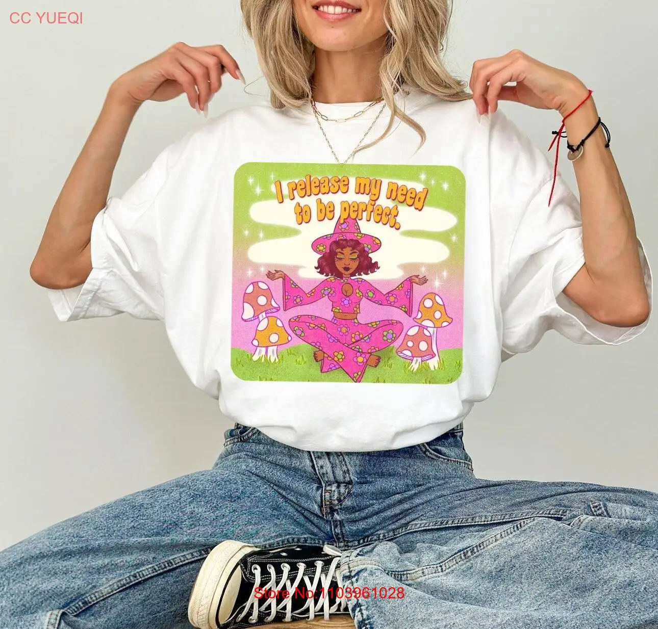 I release my need to be perfecT T Shirt self love body positivity feminism girl power long or short sleeves