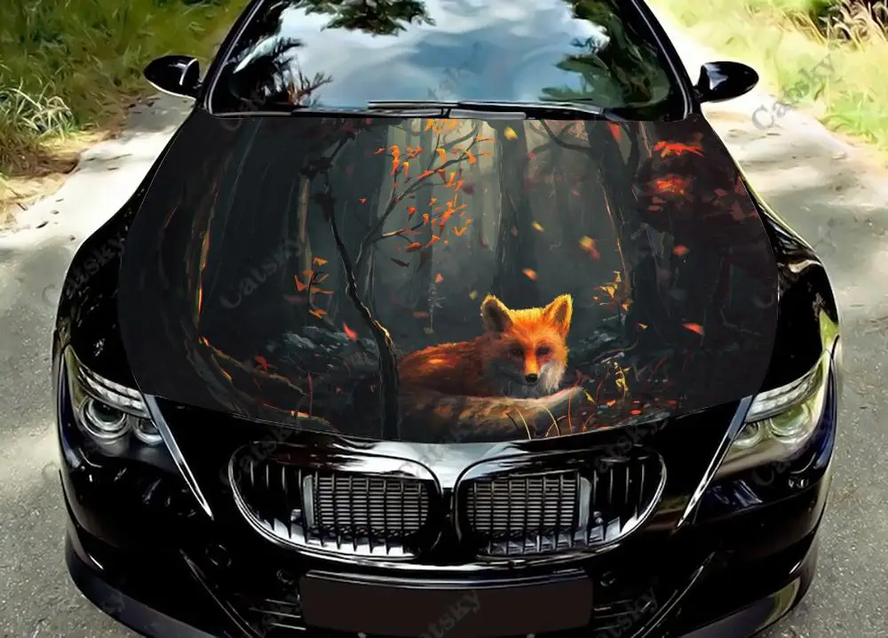 

Виниловая наклейка для капота с животными