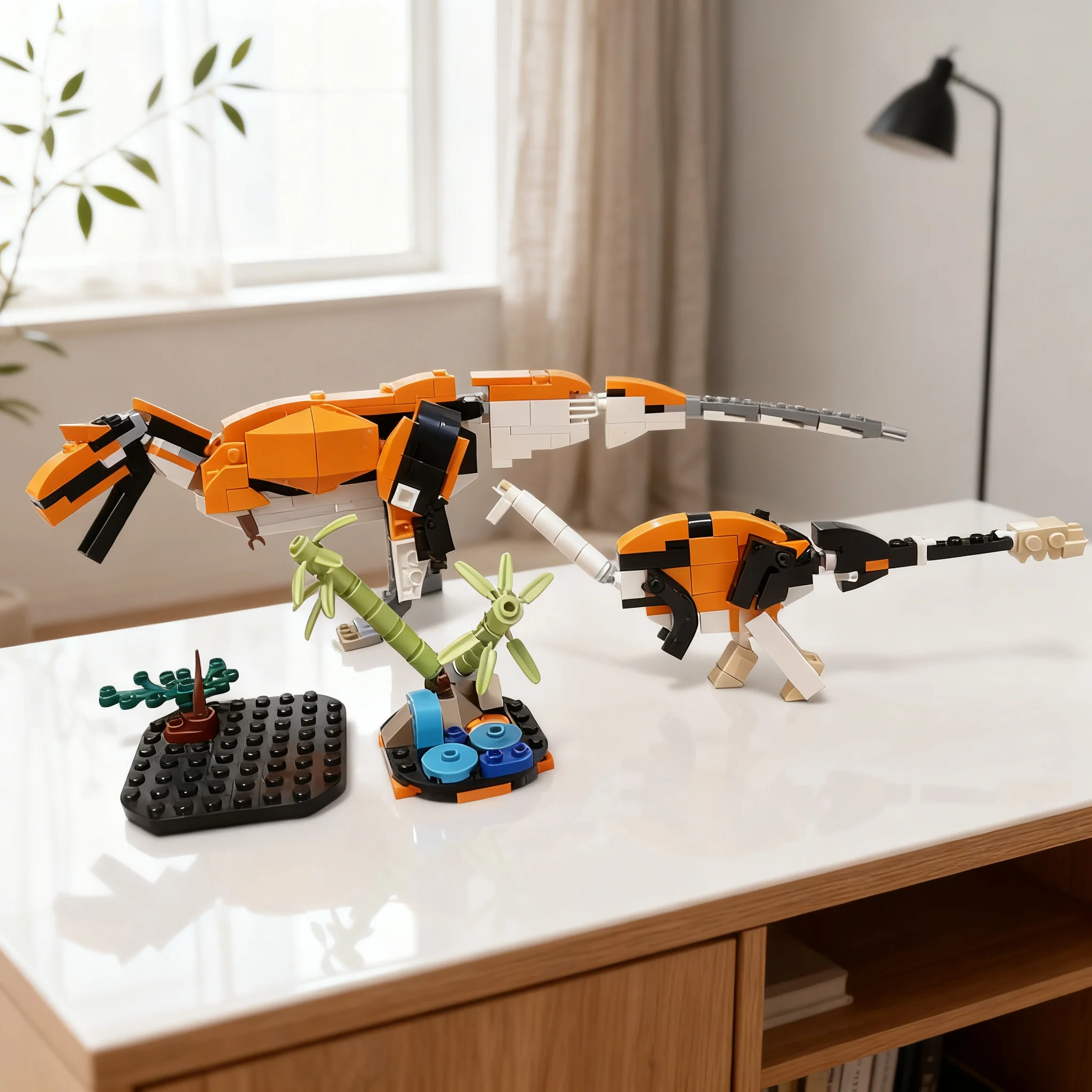Фото 384 детали MOC Горгозавр Либратус Creator Creator 3-в-1 Модель-игрушка Конструктор Рождественский подарок Конструкция DIY Поделка для демонстрации №2