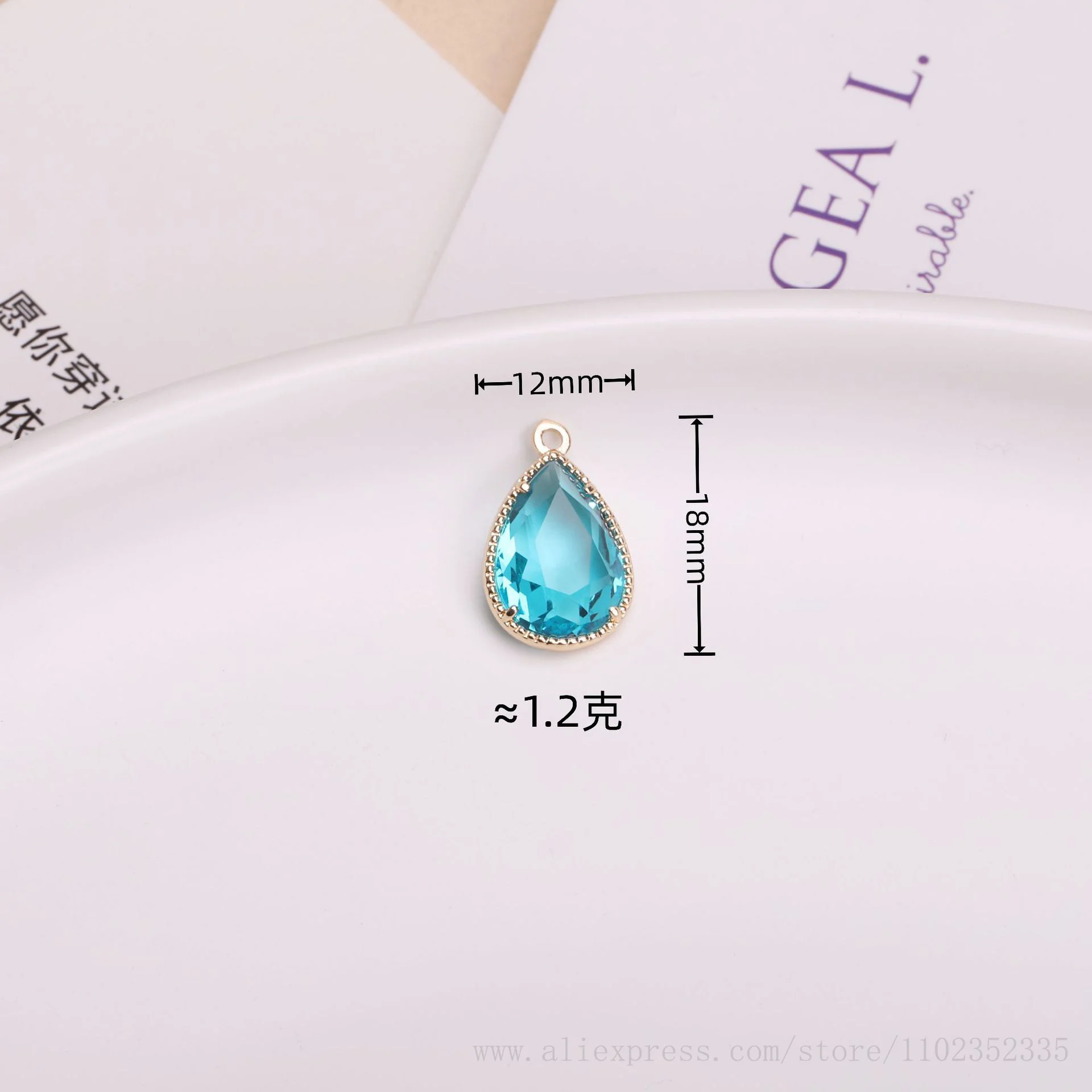 50 шт./упаковка позолоченные серьги-подвески