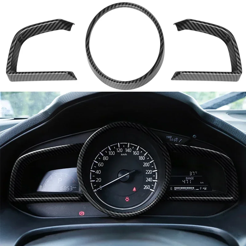 

Внутренняя рамка приборной панели, крышка дисплея указателя уровня топлива, декоративная наклейка для Mazda 3 Axela BM, аксессуары 2017-2019