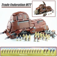 disney stars space wars trade federation mtt battle droids troop carrier building block bricks toys birthday gift kids boys set