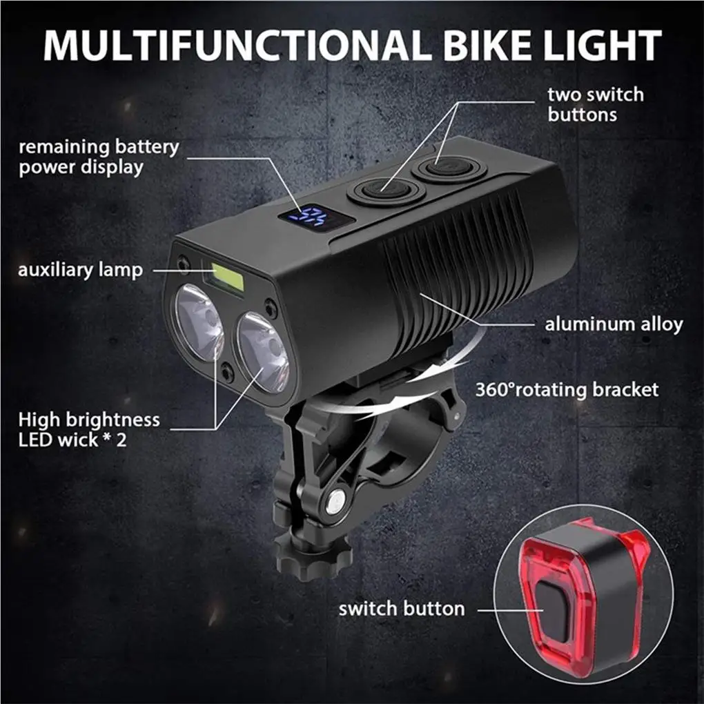 

Bike Headlight Rear Lamp Replaced Part Handily Install Multifunctional Practical Useful Riding Cycling Supplies