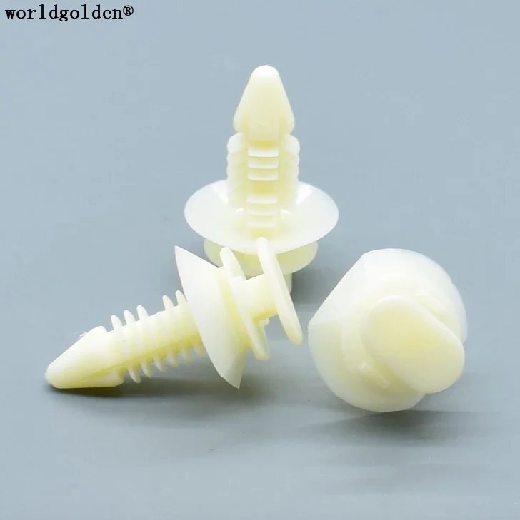 worldgolden 100 шт. автозастежки фиксатор обшивки панели для GM 15545202 15607165 15612948 15953247