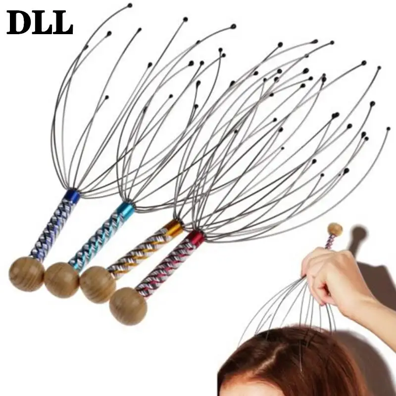 

Scalp Massager Instrument Scratcher Relieves Tension Health Care Tools Random Color Body Head Massage Device Relaxation Octopus