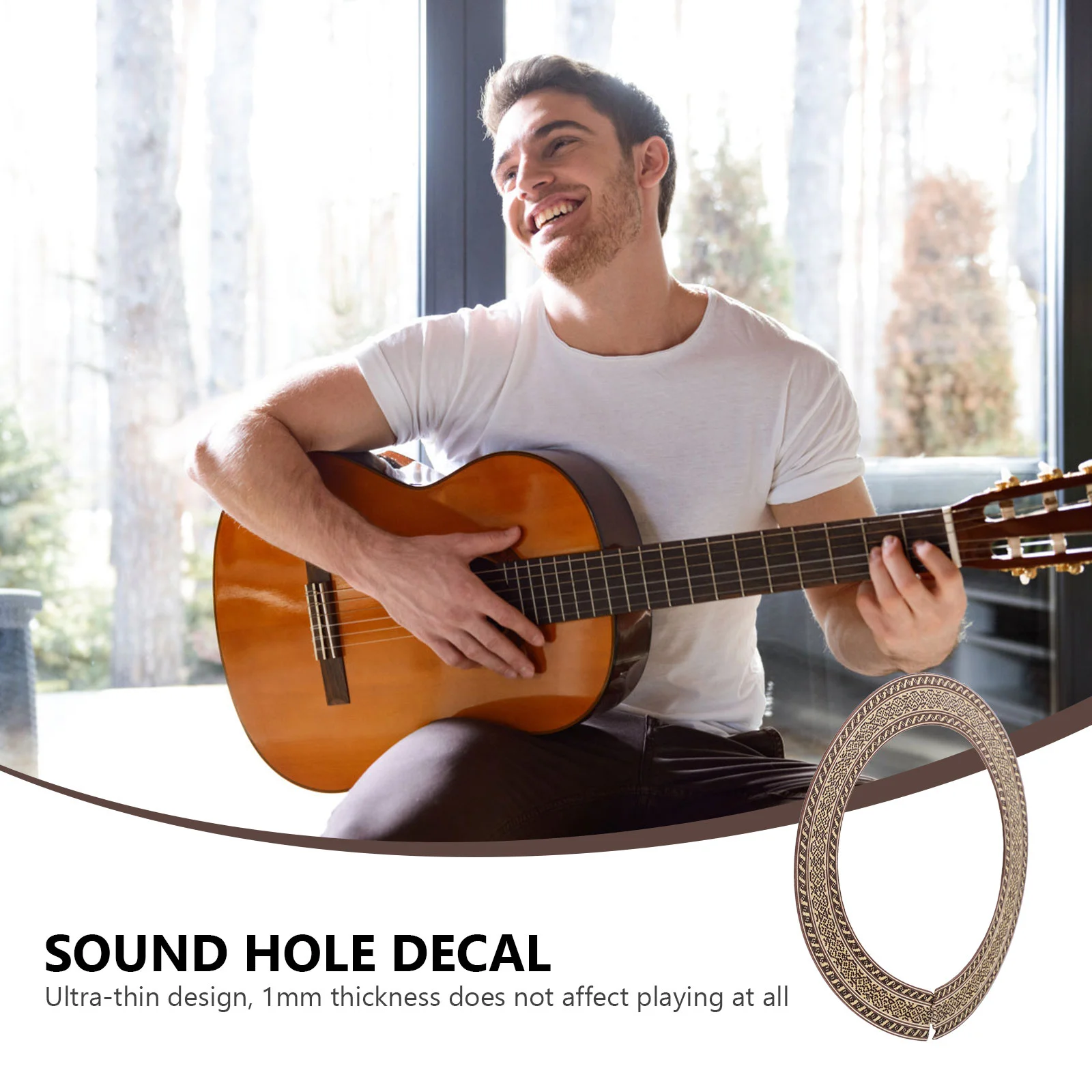 Наклейки на рот гитары акустические детали звуковое отверстие наклейки для