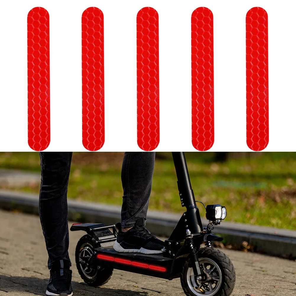 

5pcs Reflective Stickers Warning Water Durability Electric Bike Accessories For NINEBOT ES Series Electric Scooter