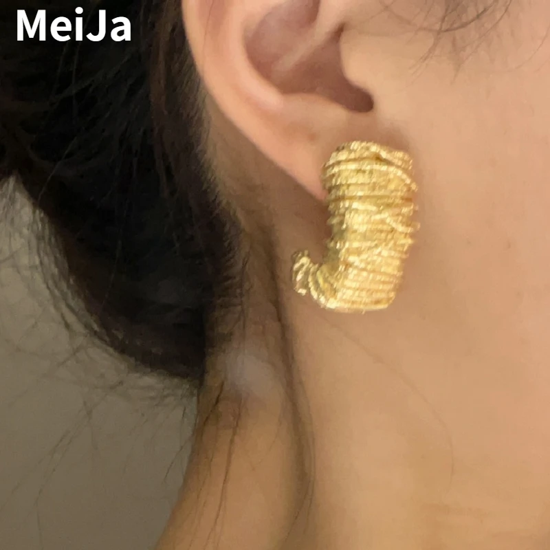 Модные ювелирные изделия винтажные темпераментные металлические серьги для