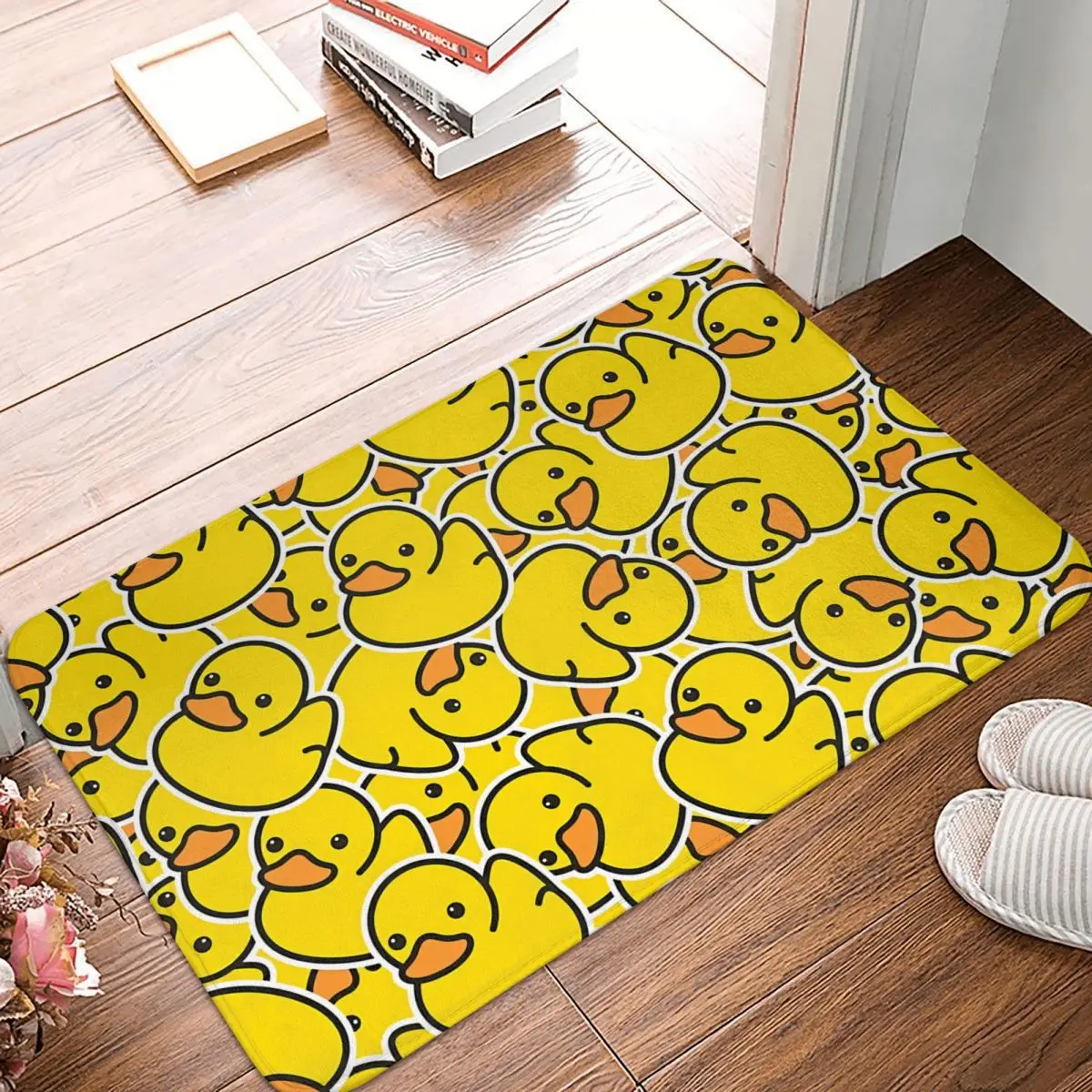Gothic Non-slip Doormat Yellow Classic Rubber Duck Bath Kitchen Mat Prayer Carpet Indoor Modern Decor