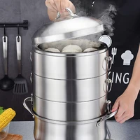 food steamer cooker stainless steamery steam rice noodle roll egg dim sum cooking steam boiler hervidor kitchen cookware pot