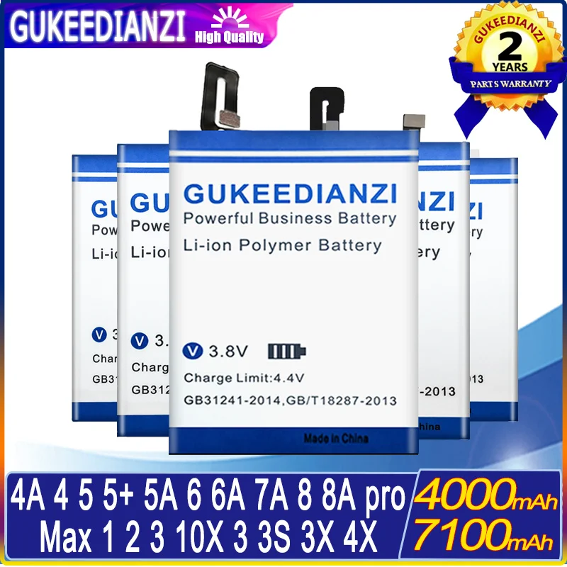 

Аккумулятор для Xiaomi mi Max1 Max2 Max3 для Redmi 10X/10X Pro 5G/3 3S 3X 4X 4A 4 4pro/5 5A 5plus/6 6A 6pro/7A 8 8A/Go Batteria