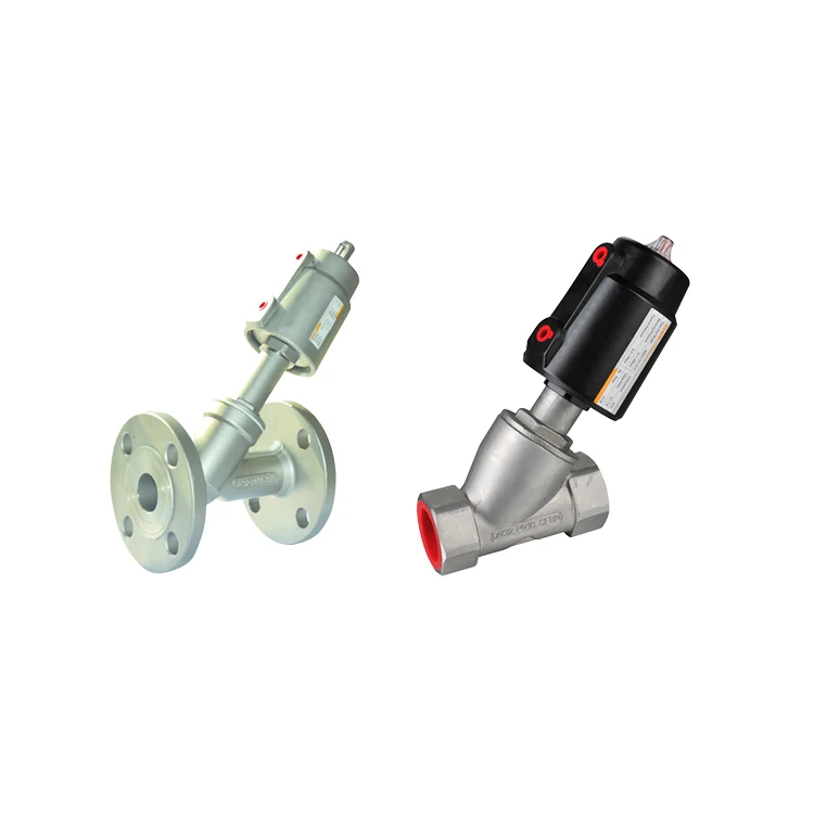 

High Quality 1/2 inch Double Acting Pneumatic Actuator Stainless Steel 2/2 Way Piston Pneumatic Angle Seat Valve