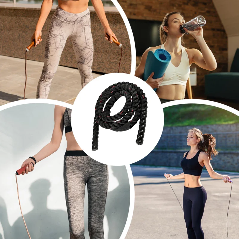 Тяжелая скакалка Тяжелые боевые скакалки для упражнений взрослых Скакалка с