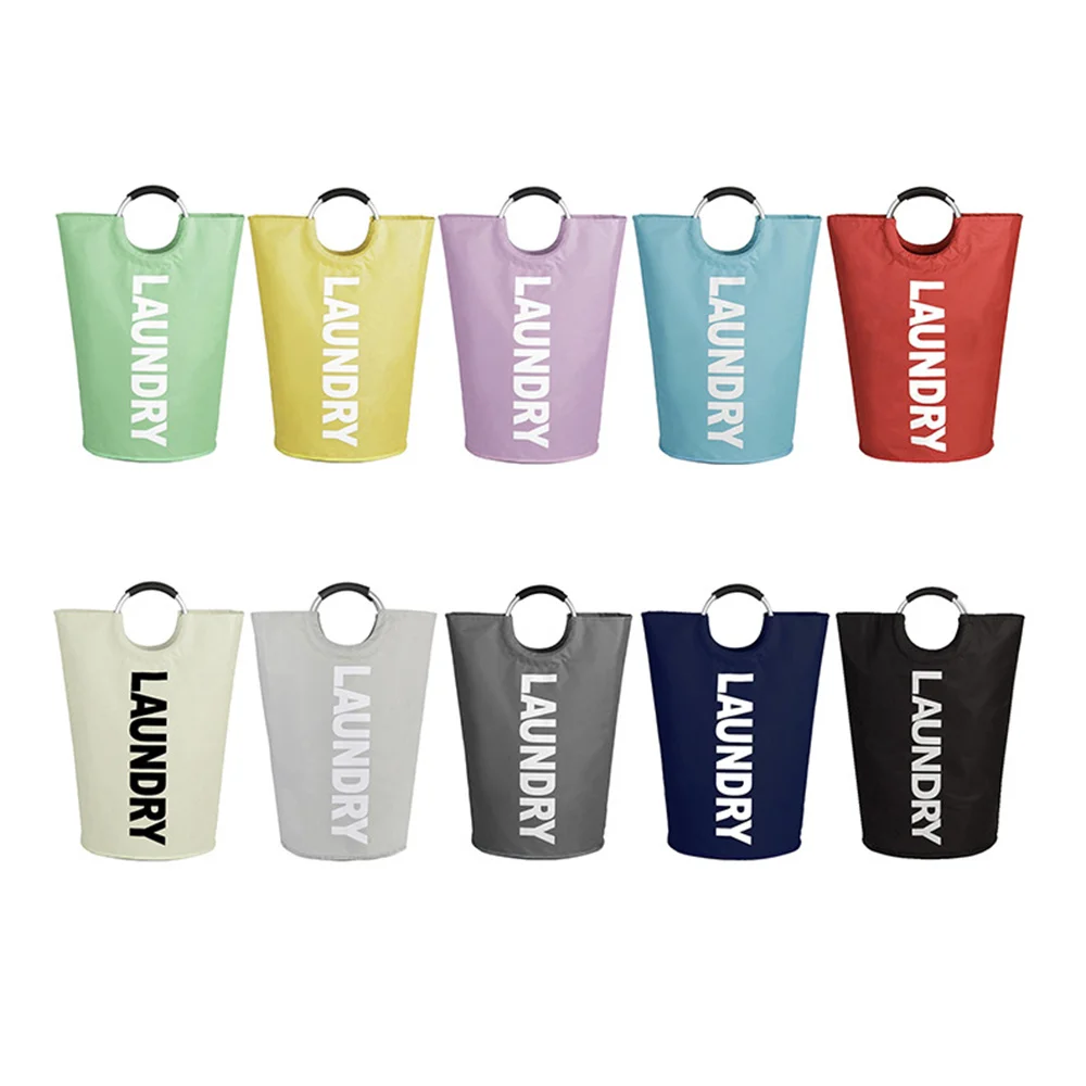 

Складная корзина для стирки из ткани «Оксфорд», водонепроницаемая корзина большой емкости для стирки, прочная и удобная в переноске