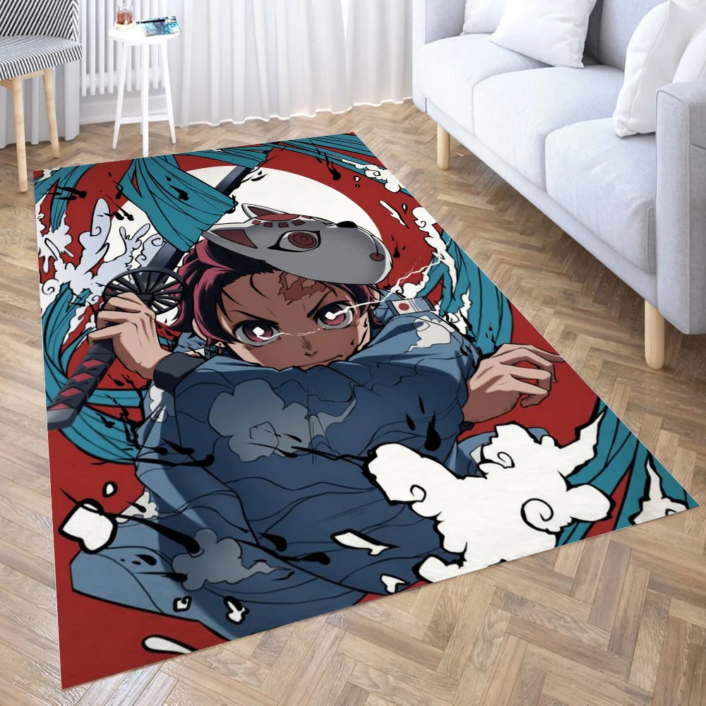 

Tanjiro Kamado New Pattern Floor Mat Door Mat Big Baby Crawl Carpet Non-slip Sheet Bedroom Living Room Home Decora
