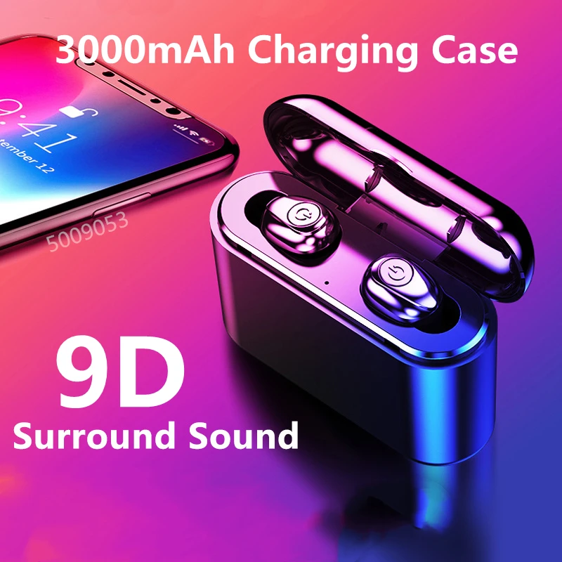 

New TWS Wireless Bluetooth Headset Mini Touch Earbuds HiFi Stereo Music Headphones Waterproof Noise Reduction for Xiaomi iPhone